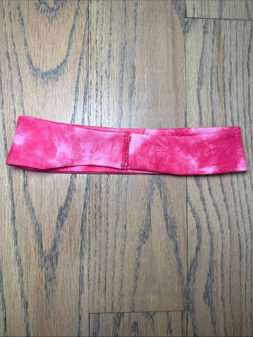 Lululemon Pink Tie-Dye Logo Headband One Size